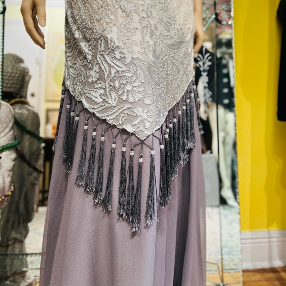 MONTAGE By MON CHERI Maxi Night Gown Size 16 Sleeveless 100% Silk - Picture 10 of 17